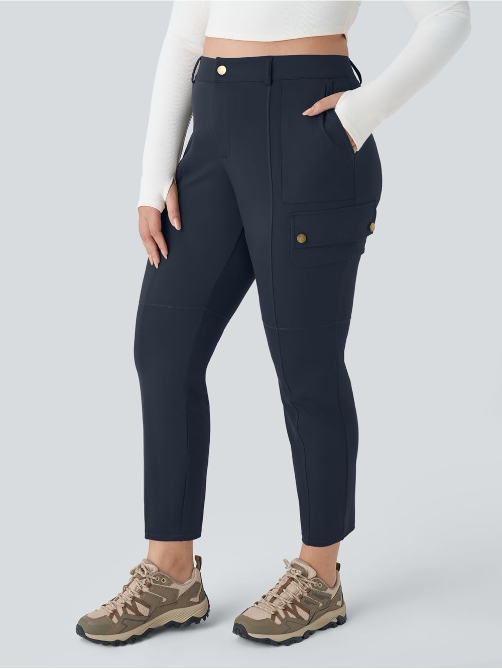 NWT Halara Navy Cargo Hiking Pants XL Tall